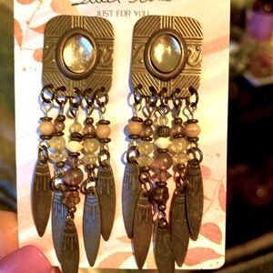 Dangle Pierced Beaded Earrings OS